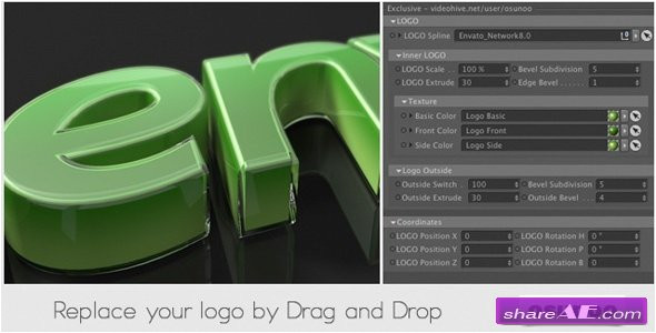 Videohive Cinema 4d Templates Free Download Glass Wrapped Logo Cinema 4d Templates Videohive