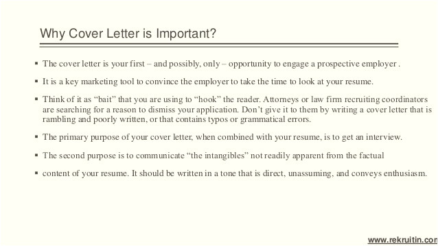 Why are Cover Letters Important Importance Of Cover Letter