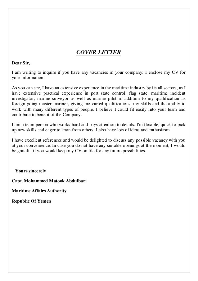 Writing A Covering Letter for A Cv Mohammed Matook Cover Letter Cv