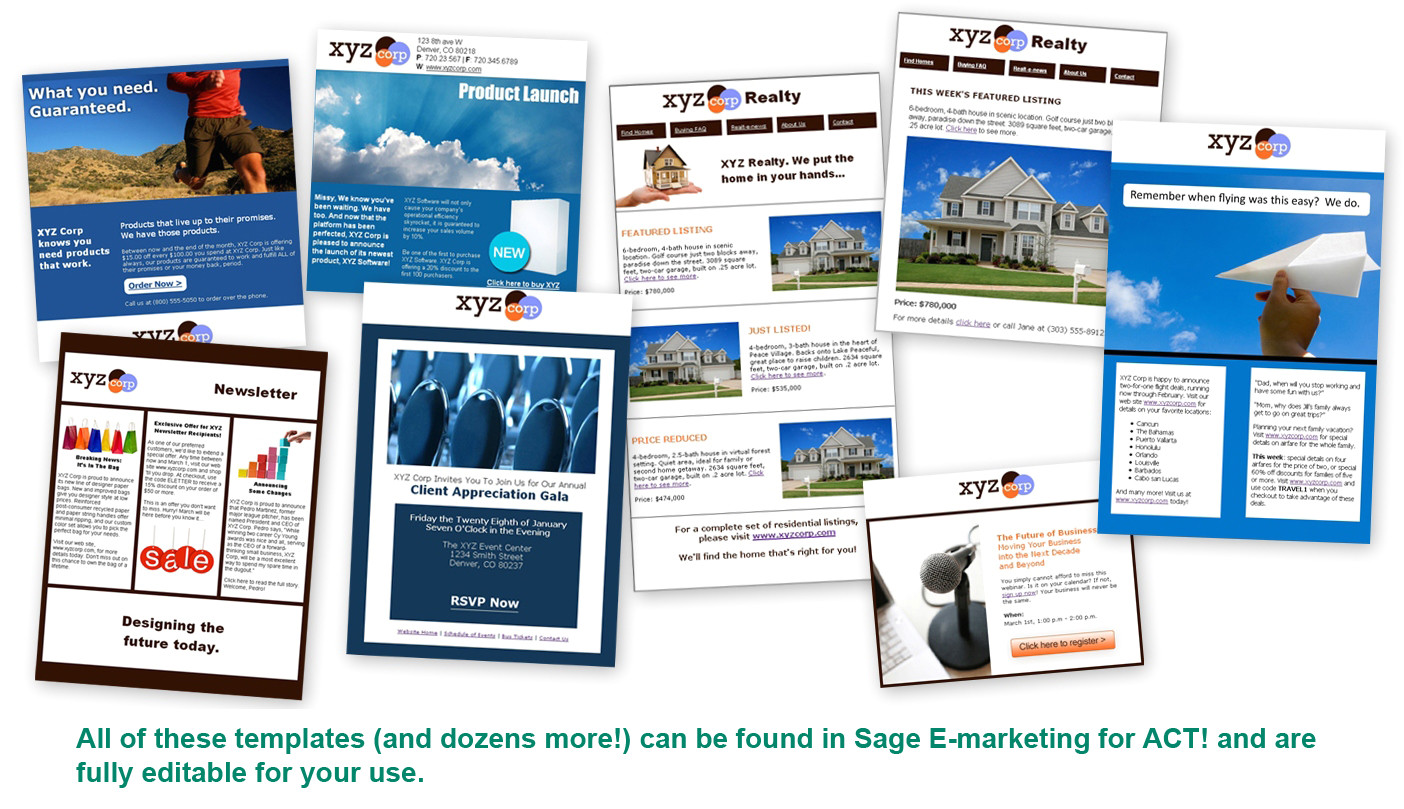 Act Email Templates Swiftpage Emarketing