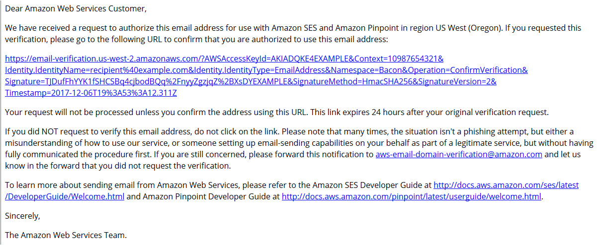 Amazon Ses Email Templates Using Custom Verification Email Templates Amazon Simple