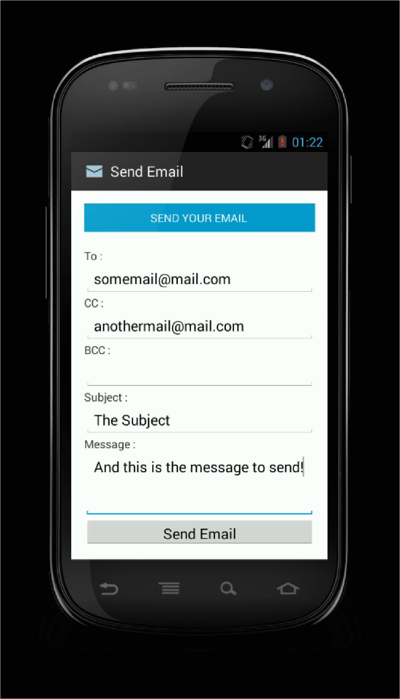 Android Email Template Buy Email Sending android Template Chat Chupamobile Com