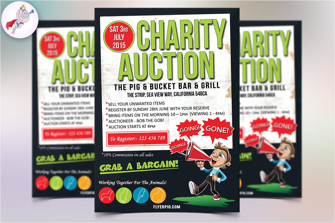 Auction Flyer Template Charity Auction Flyer Template Flyer Templates