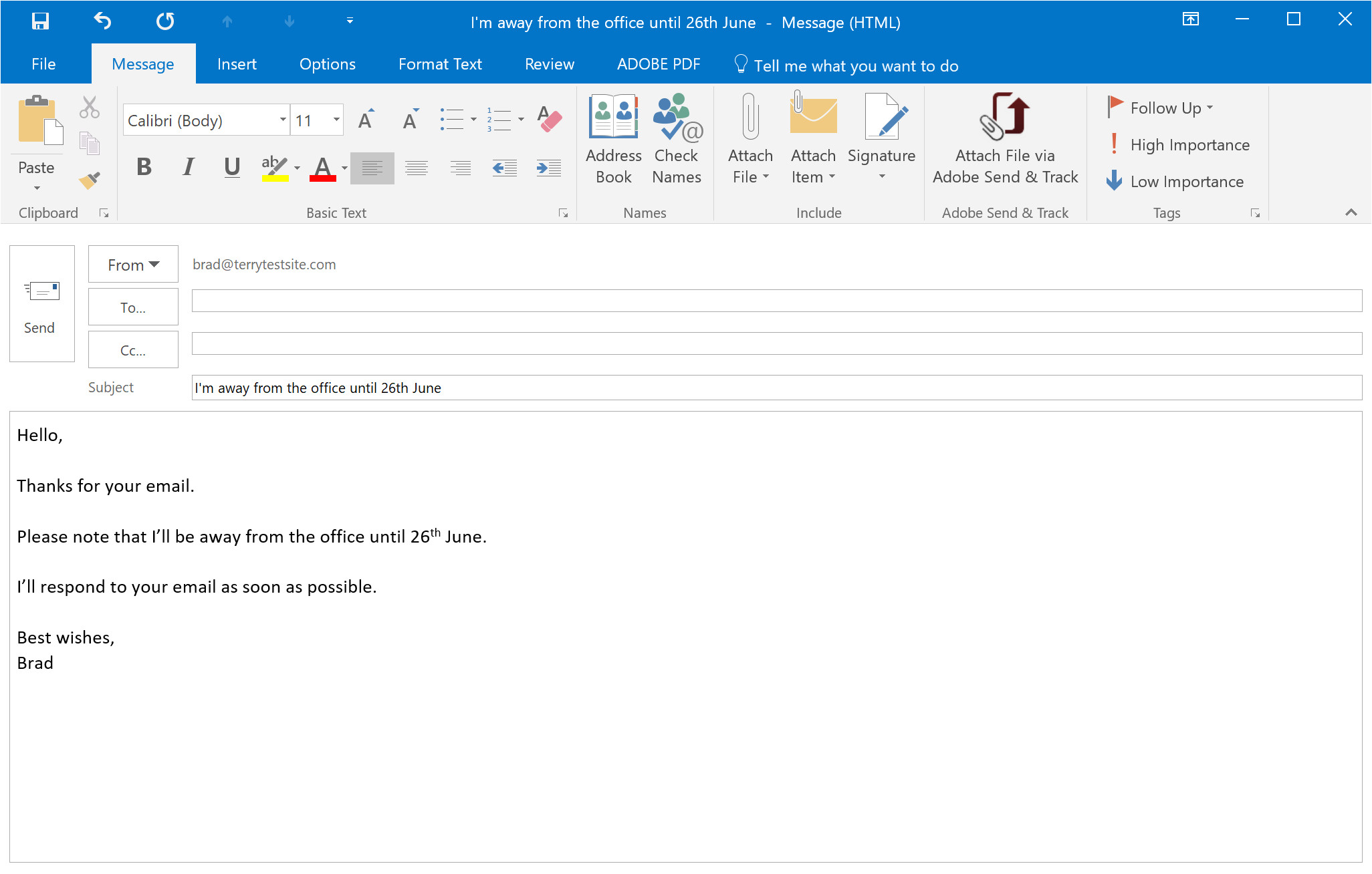 Auto Reply Email Template How to Send An Automatic Email Reply In Outlook Hostpapa