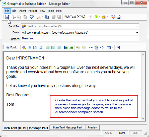 Autoresponder Email Templates Automatic Email Drip Marketing Campaigns with Groupmail