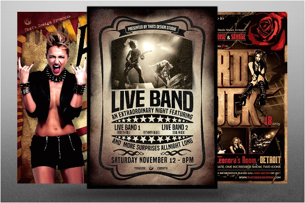 Band Flyer Templates Photoshop 24 Band Flyer Templates Apple Pages Ms Word Publisher