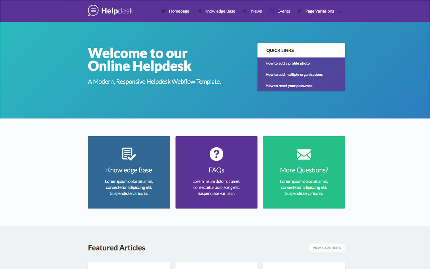 Base HTML Email Template Helpdesk Documentation HTML5 Responsive Website Template