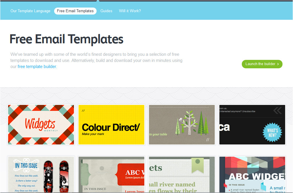 Best Email Templates for Marketing 5 Best Free Email Marketing Templates social Media