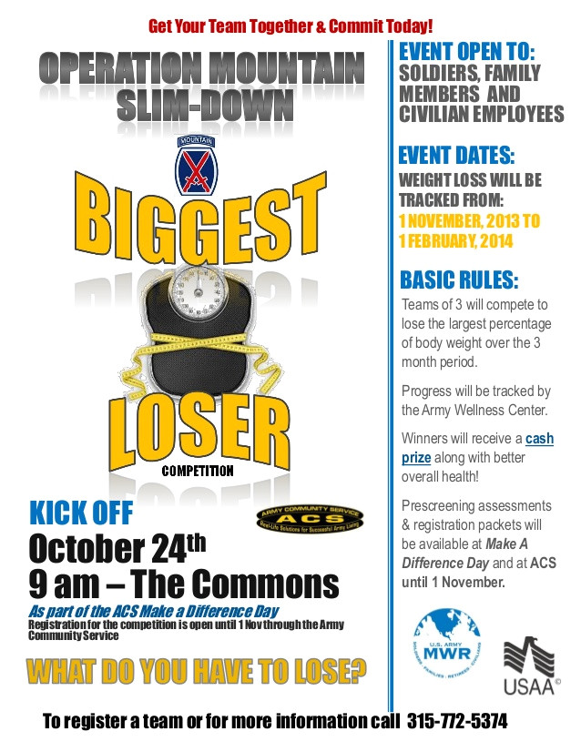 Biggest Loser Flyer Template Biggest Loser Challenge Flyer