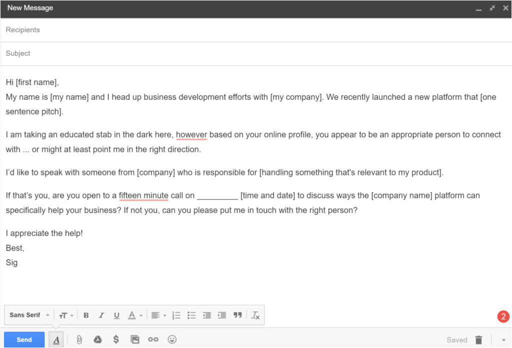 Business Development Email Template Cold Email Template 10 Popular Cold Email Examples Used today