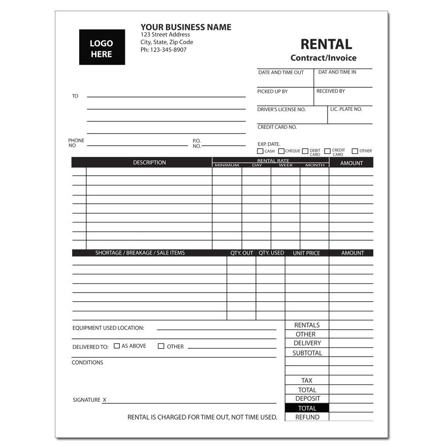 Camera Rental Contract Template Equipment Rental Invoice Template Seven Things You Need to