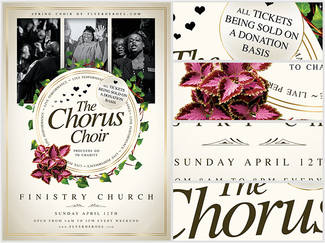 Choir Flyer Template Chorus Choir Flyer Template Flyerheroes