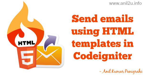 Codeigniter HTML Email Template How to Send Email Using HTML Templates In Codeigniter
