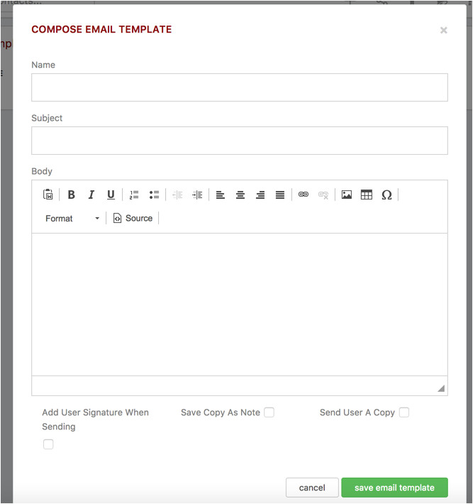 Compose Email Template Manage Your Account Email Templates Helpdesk