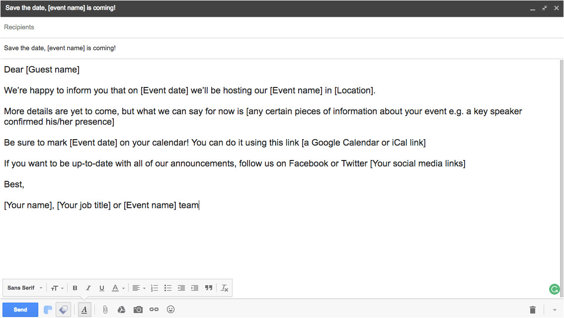 Conference Save the Date Email Template 6 event Email Templates for Planners Part 1 Email