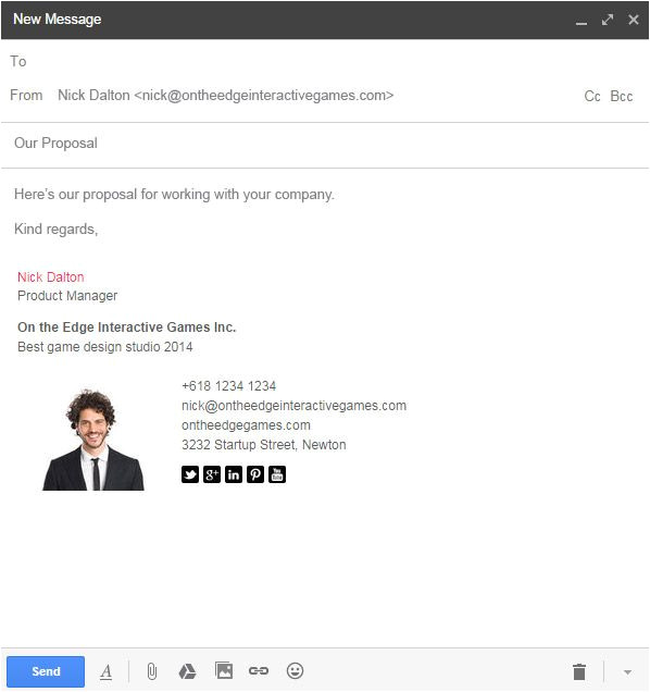 Cool Email Signature Templates Email Signatures and Style On Pinterest ...