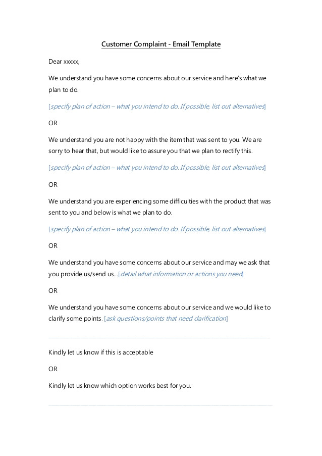 Customer Support Email Template Email Templates Customer Service
