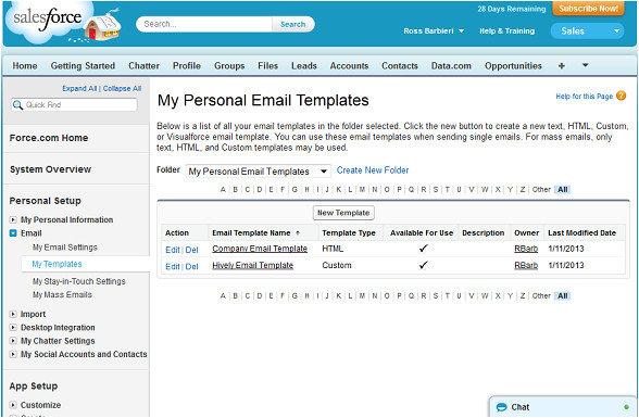 Default Email Template Salesforce Hively How Do I Use Hively with Salesforce Com