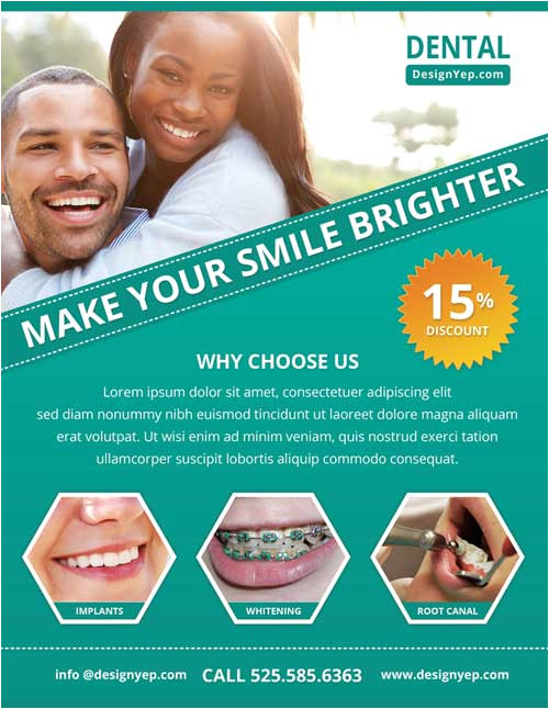 Dental Flyer Templates Free Download Free Dental Care Psd Flyer Template