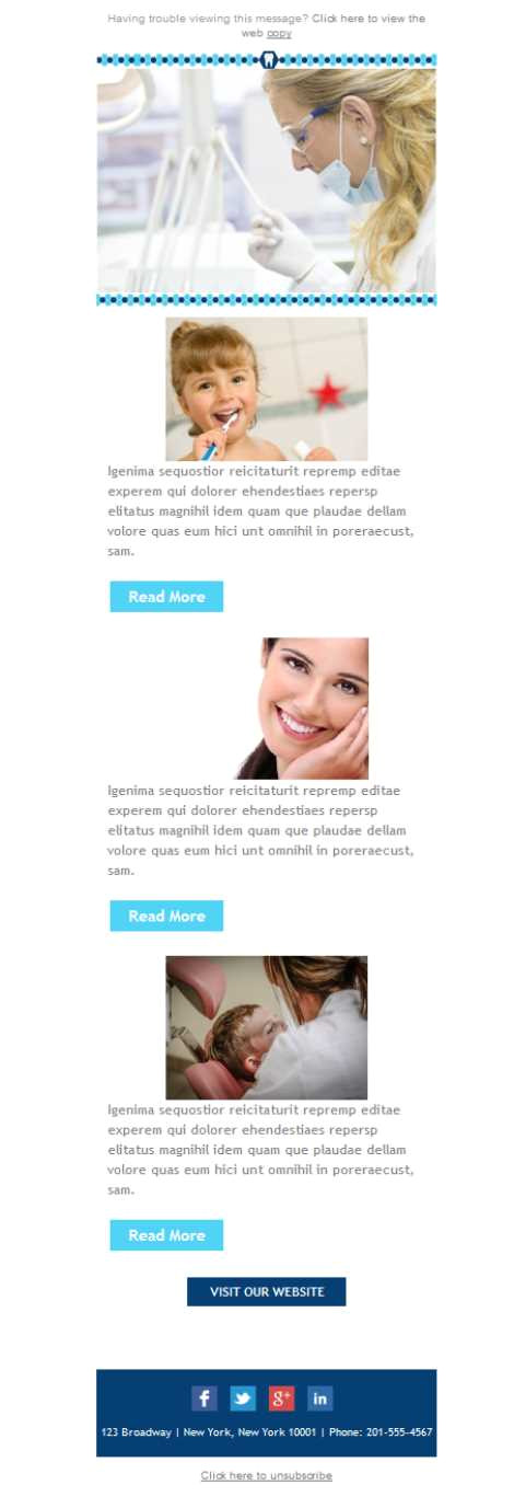 Dentist Email Templates Dentist Marketing Email Marketing Template Mailify