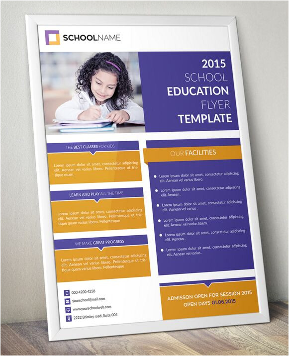 Education Flyer Templates Free Download Free Standing Education Flyer Template Psd Titanui