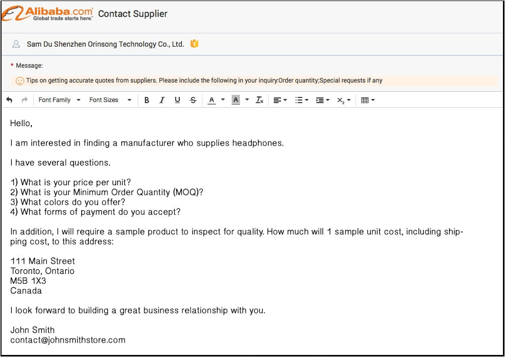 Email Template for Alibaba Alibaba Review the Ultimate Guide to sourcing Products