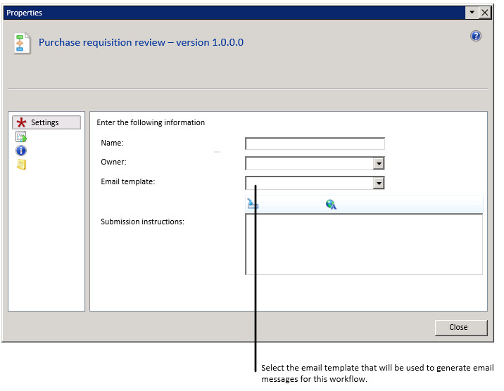 Email Workflow Template Configure Email Settings for the Workflow System Ax 2012