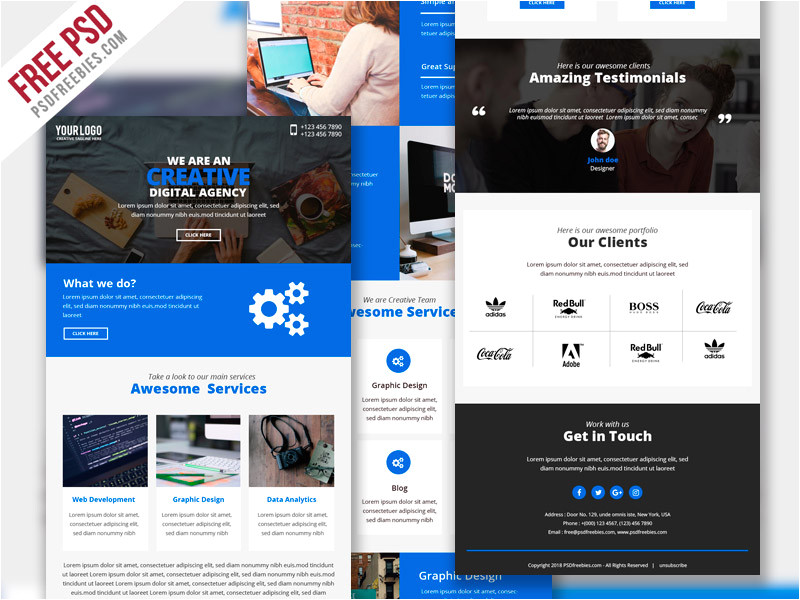 Emailers Templates Business Marketing Emailer Template Psd Psdfreebies Com