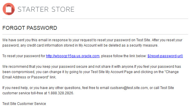 Forgot Password Email Template forgot Your Password Email Template