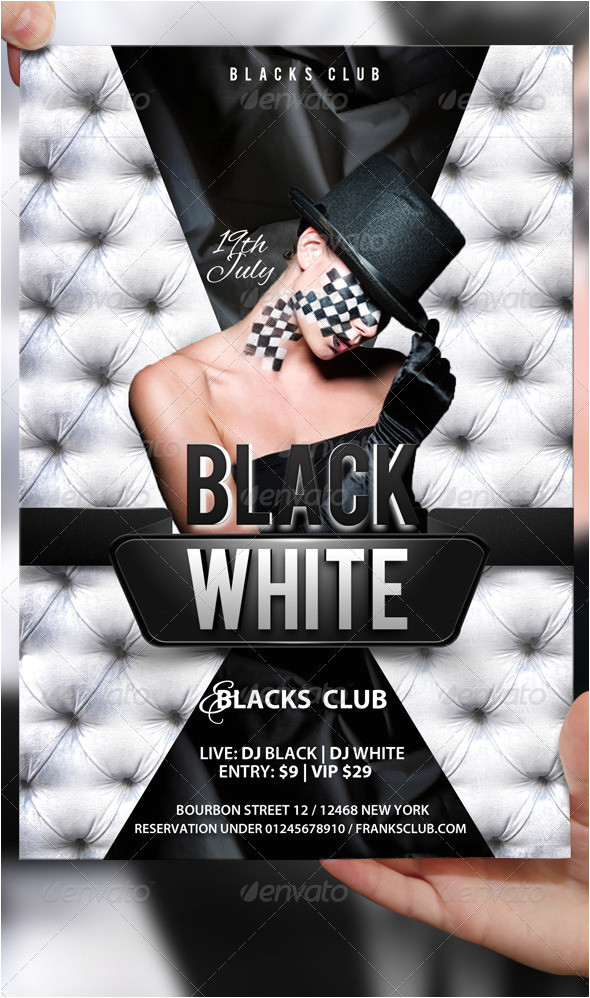 Free Black and White Flyer Templates Black and White Flyer Template by Lordfiren On Deviantart