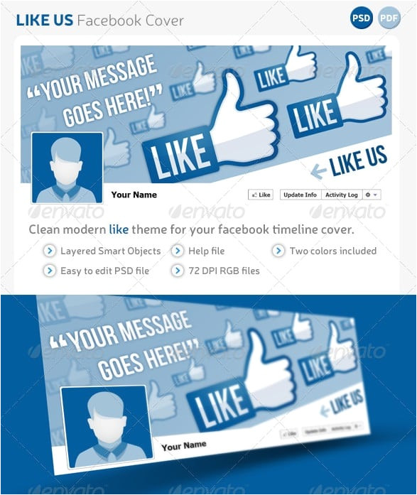 Free Like Us On Facebook Flyer Template Facebook Timeline Cover Templates Free Premium