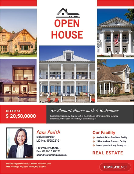 Free Open House Flyer Template Word Free Broker Open House Flyer Template Download 416