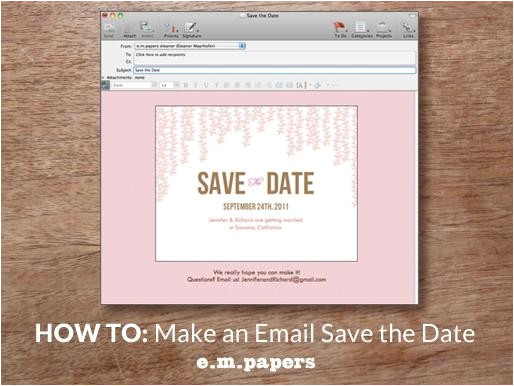 Free Save the Date Templates for Email Diy Wedding Save the Date Email How to E M Papers