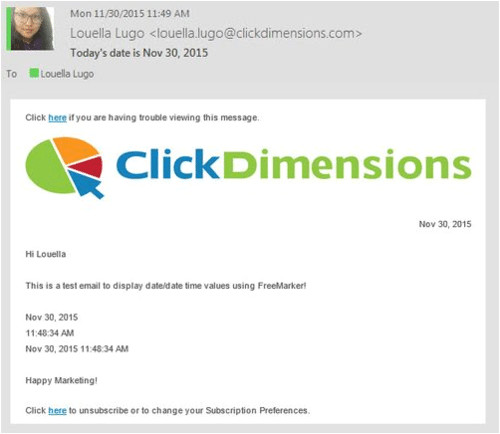 Freemarker Email Template Example Use Freemarker to Place A Timestamp In Emails