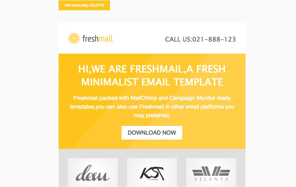 Freshmail Responsive Email Template Free Download 32 Responsive Email Templates for Your Small Business