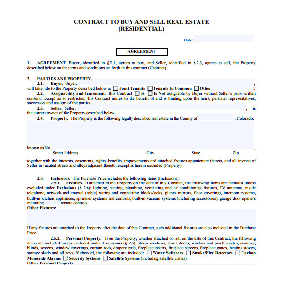 Fsbo Contract Template 14 Real Estate Contract Templates Word Pages Docs