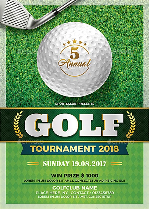 Golf tournament Flyer Template Download Free Golf tournament Flyer Template Flyer for Sport events
