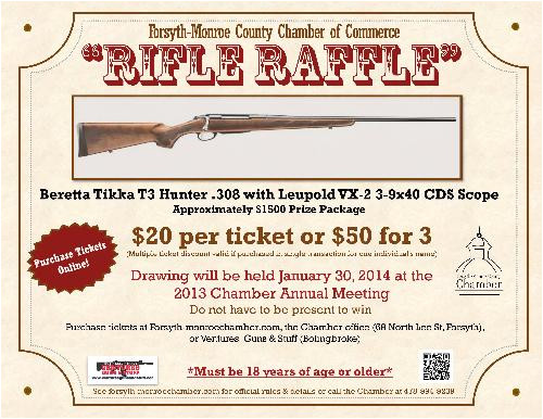 Gun Raffle Flyer Template Rifle Raffle Oct 8 2013 to Jan 29 2014 forsyth