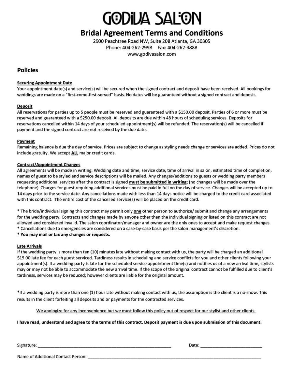 Hairdressing Contract Of Employment Template Hairdressing Contract Of Employment Template