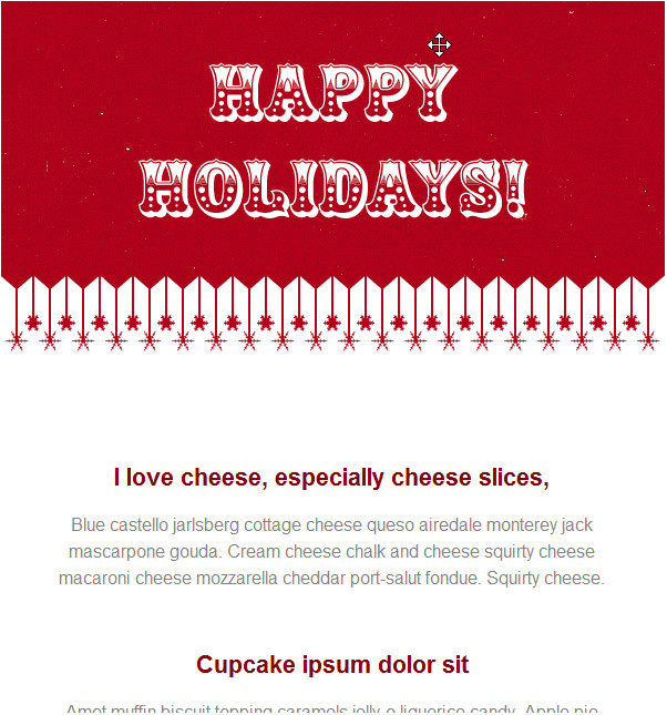 Happy Holidays Email Template Christmas Email Templates Included with Groupmail