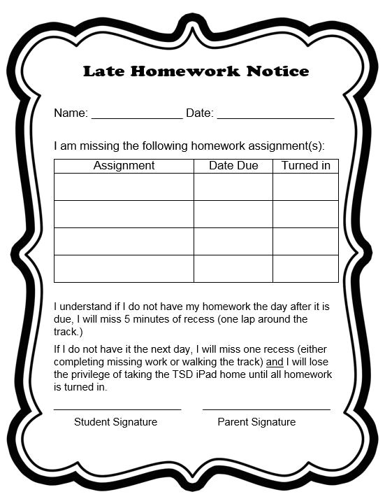 Homework Contract Template Behavior Contracts and Checklists that Work Scholastic