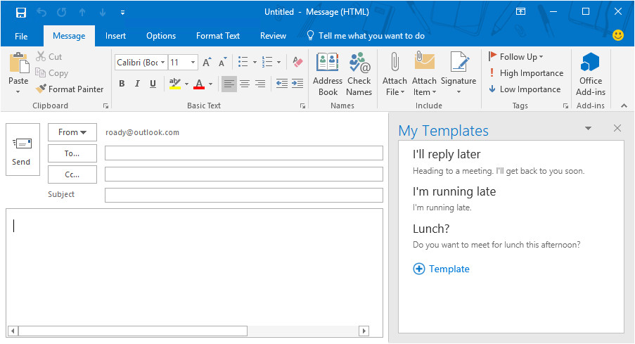 How To Create An Email Template In Office 365 Williamson ga us