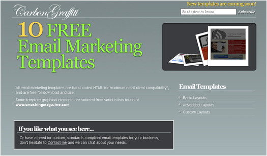 Html Email Advertising Templates 100 Free Responsive HTML E Mail E Newsletter Templates