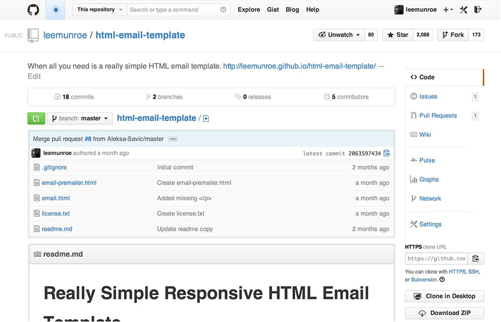 Html Email Starter Template Really Simple Responsive HTML Email Template