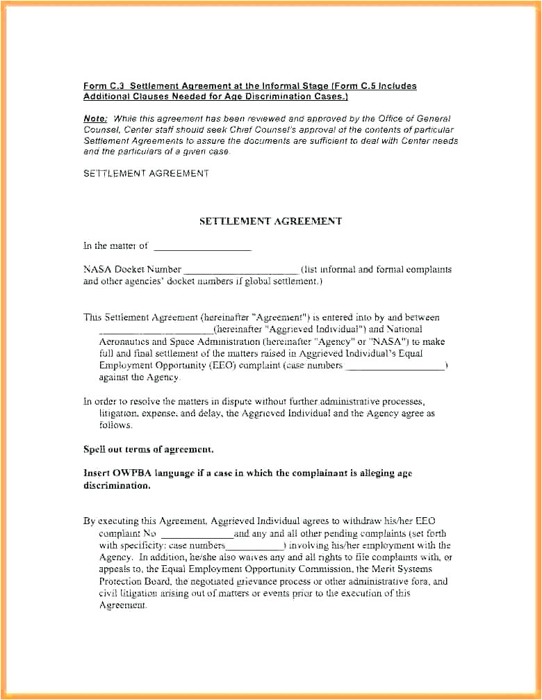 Ip Contract Template Property Settlement Agreement Template