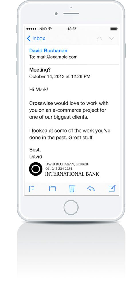 iPhone Email Template Cool Email Signatures 20 Examples From Customer thermometer