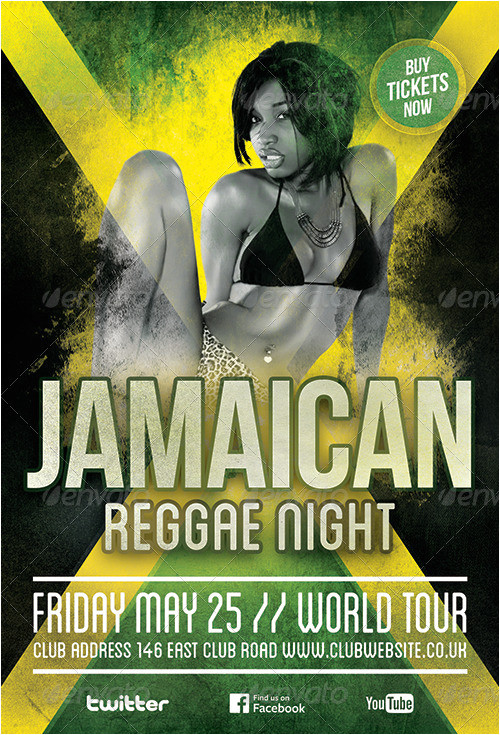 Jamaican Flyer Templates Reggae Party Flyer Template by Cause Graphicriver