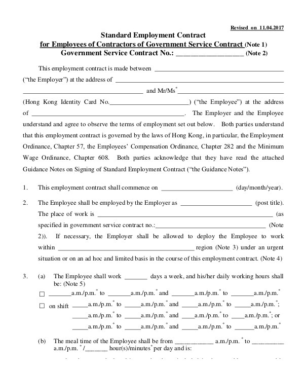 Job Contracts Templates 18 Employment Contract Templates Pages Google Docs