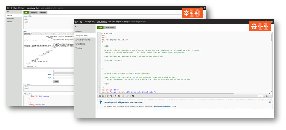 Kentico Email Template What S New In Email Marketing In Kentico 11
