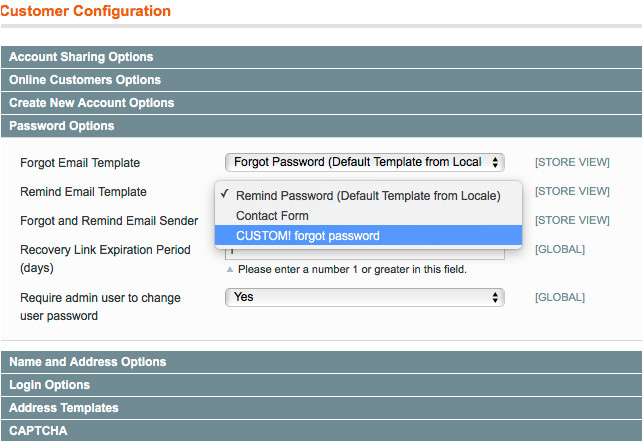 magento email tempales